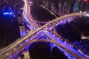 Infrastructure at night