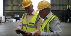 Palletways employees in warehouse