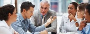 IT consultancy business meeting
