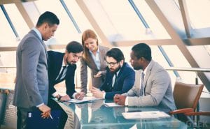 IT consultancy business meeting